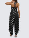 Straps Sleeveless Wide Leg Side-Cinch Jumpsuits