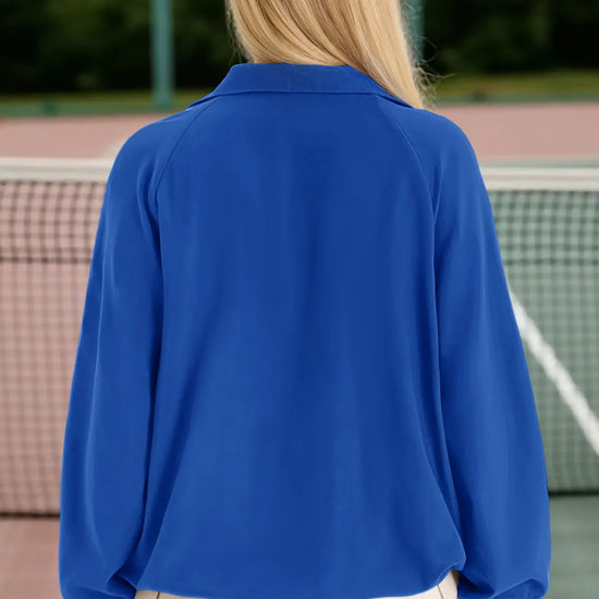 Women Blue UPF 50+ Lightweight Windbreaker Jacket Fisoew - Fisoew