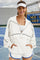 Women White UPF 50+ Lightweight Windbreaker Jacket Fisoew - Fisoew