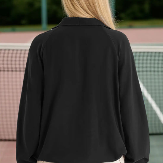 Women Black UPF 50+ Lightweight Windbreaker Jacket Fisoew - Fisoew
