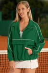 Women Green UPF 50+ Lightweight Windbreaker Jacket Fisoew - Fisoew