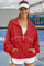 Women Red UPF 50+ Lightweight Windbreaker Jacket Fisoew - Fisoew