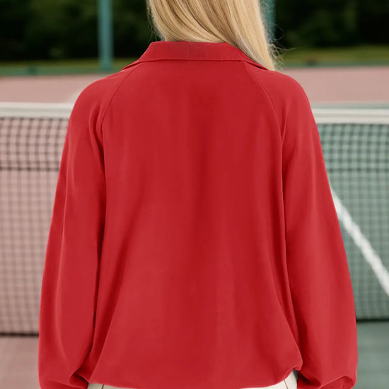 Women Red UPF 50+ Lightweight Windbreaker Jacket Fisoew - Fisoew