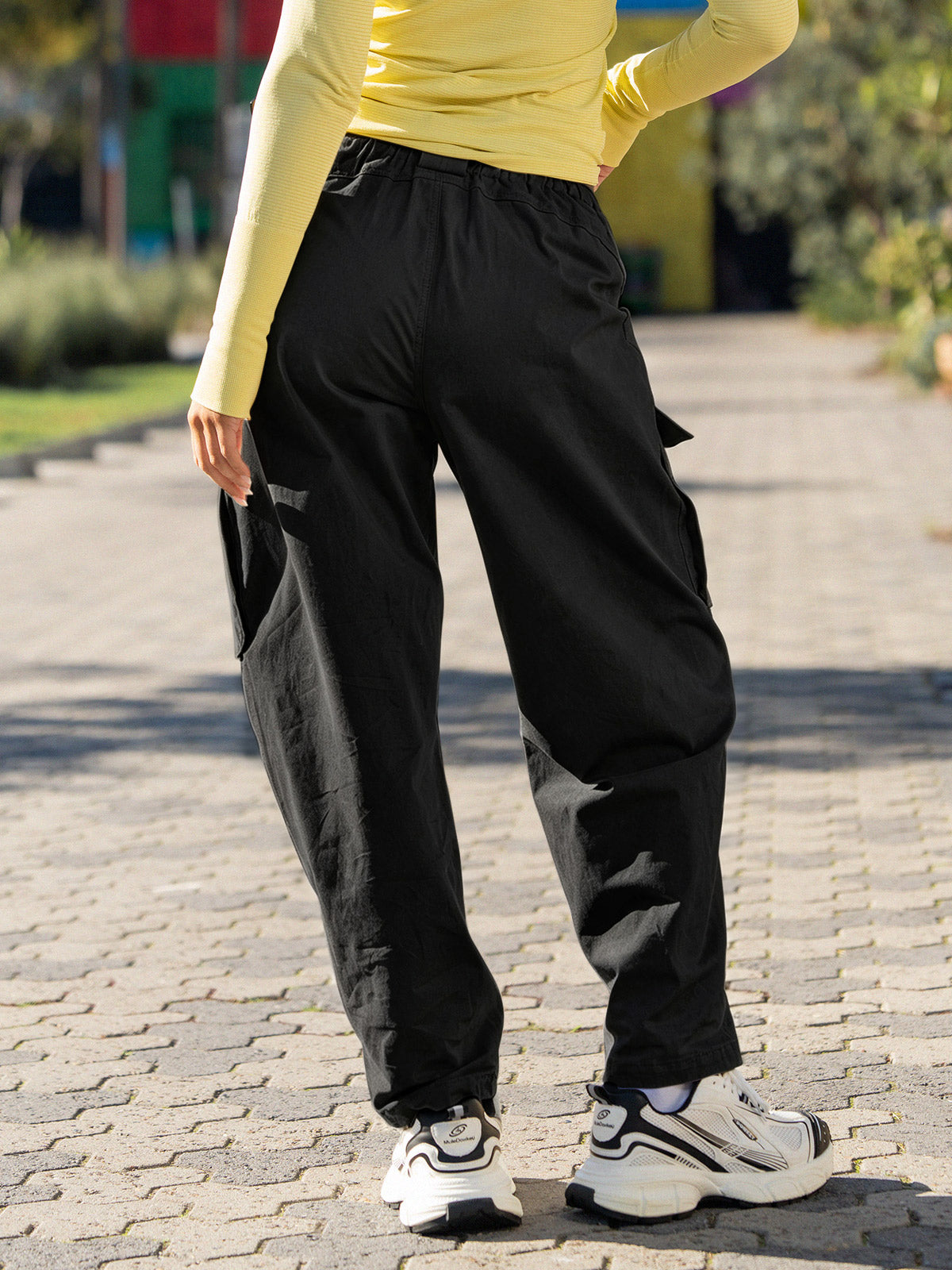 Wide Leg with Pockets Cargo Pants - Fisoew