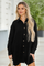 Womens Black Casual Button Down Long Sleeve Jumpsuit Fisoew - Fisoew